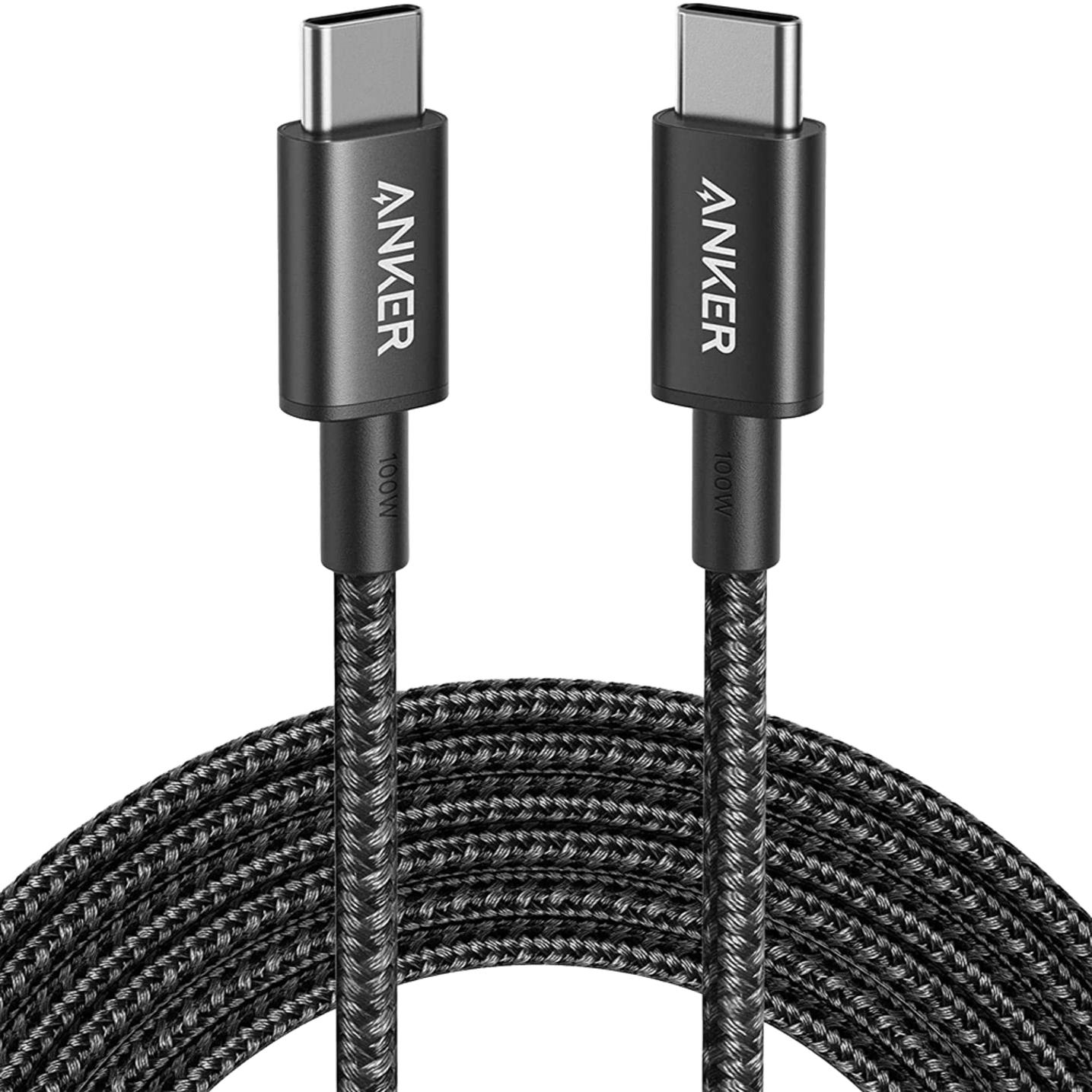 New Nylon USB-C to USB-C 100W Cable (10 ft)