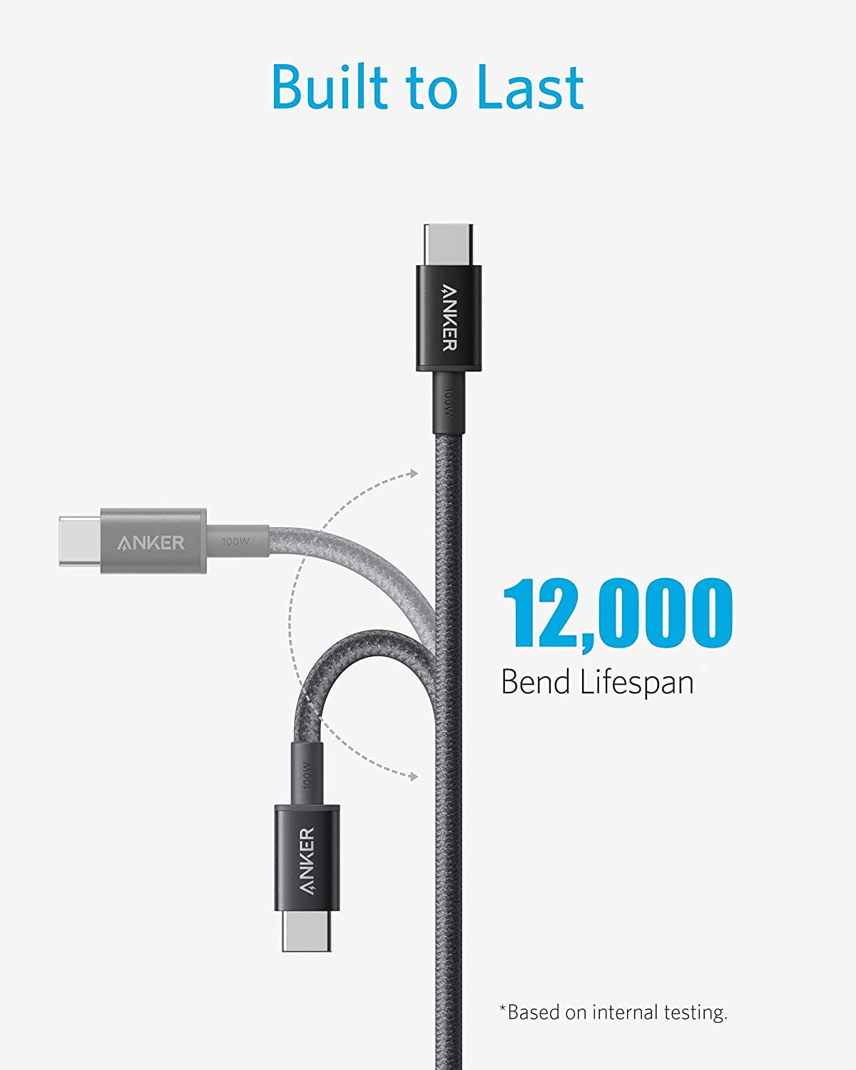 New Nylon USB-C to USB-C 100W Cable (10 ft) - Image 5
