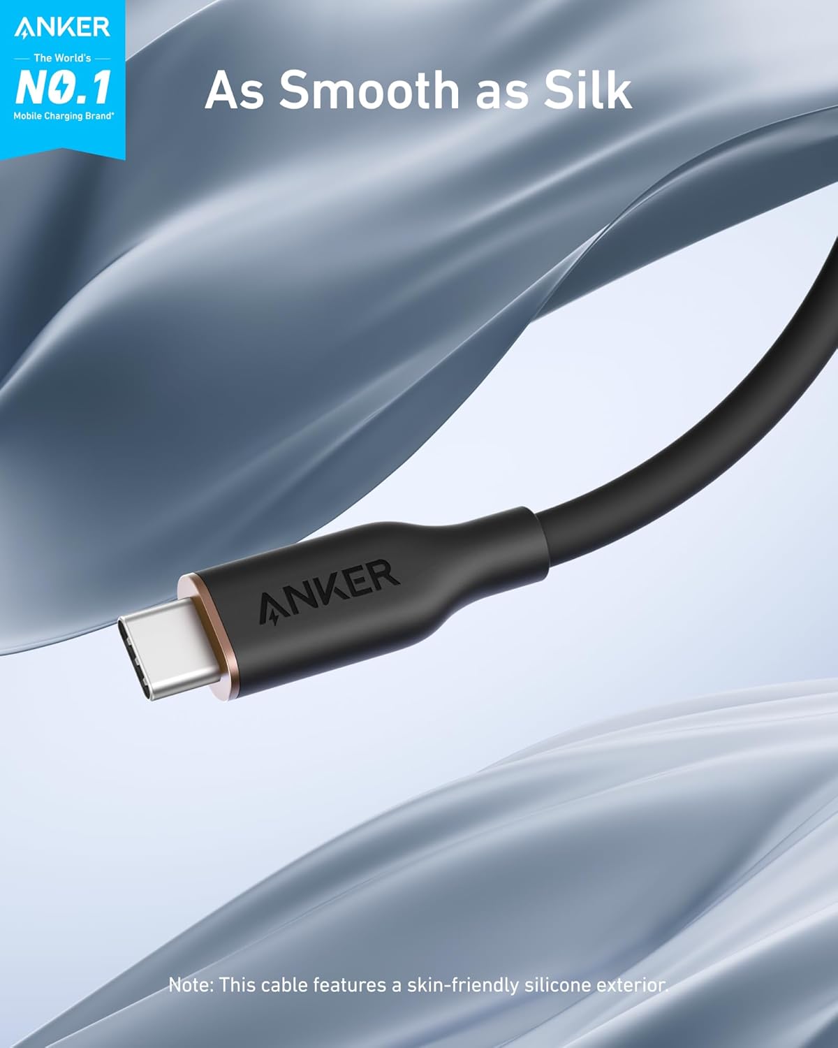 Anker 643 USB-C to USB-C Cable (Flow, Silicone) - Image 2