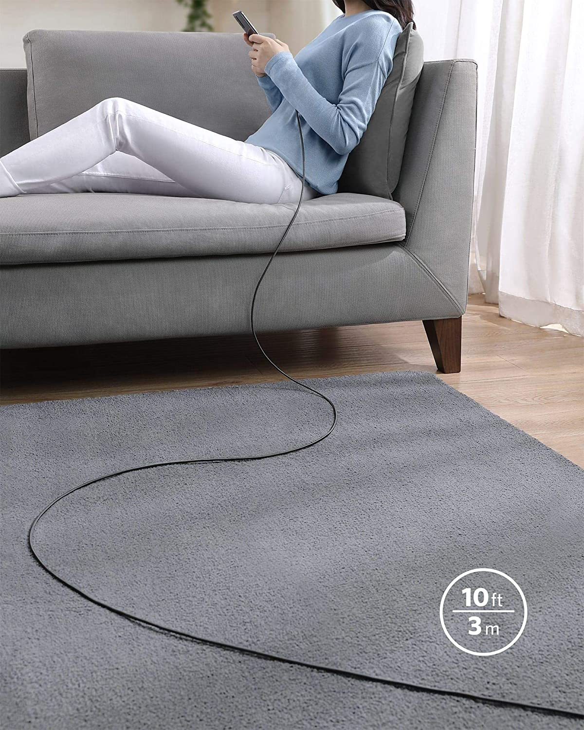 New Nylon USB-C to USB-C 100W Cable (10 ft) - Image 7