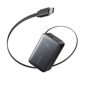 Anker Nano Power Bank (10K, 45W, Built-In Retractable USB-C Cable)