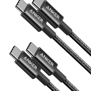 2-Pack New Nylon USB C to USB C Cable (3.3 ft 60W)