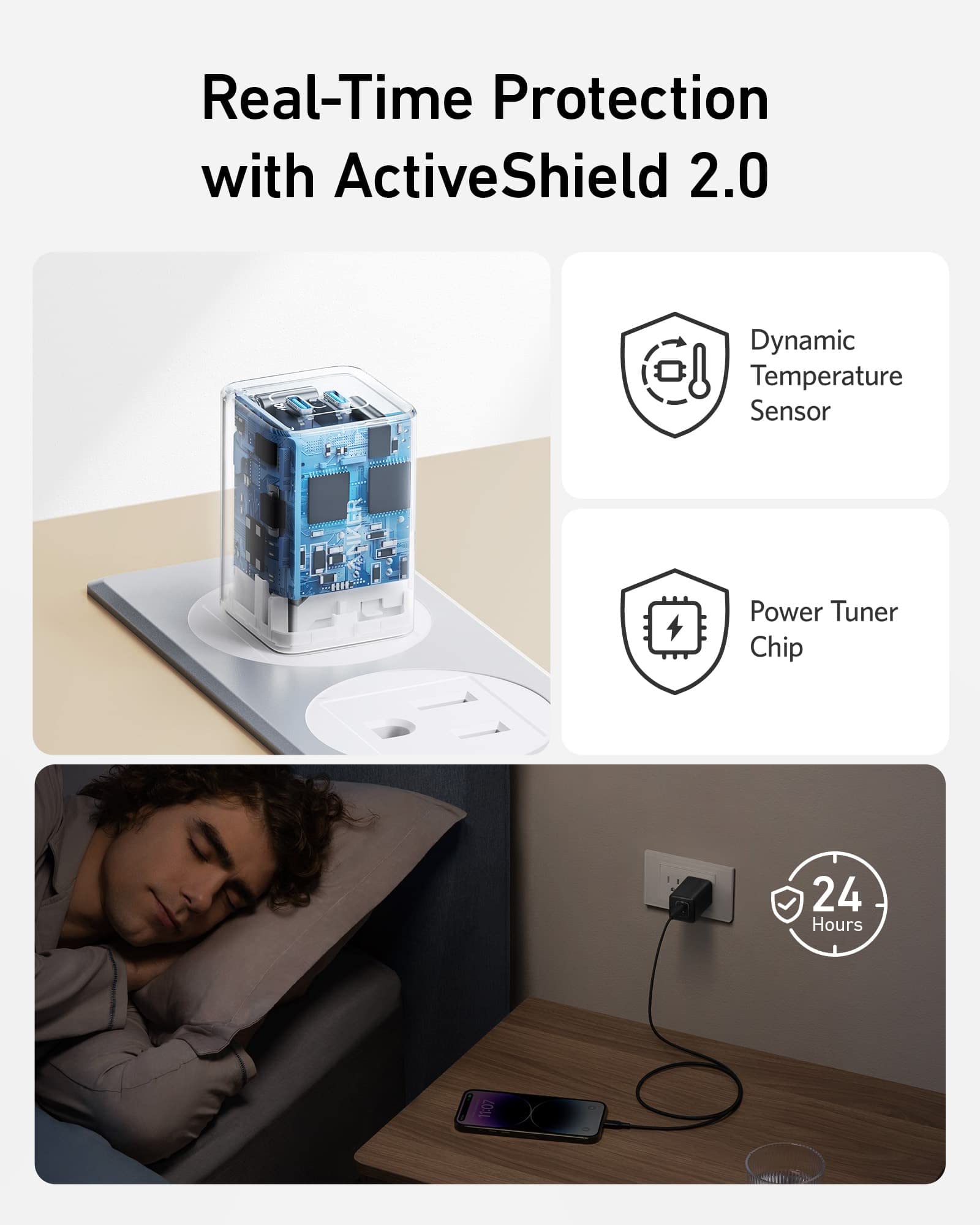 Anker 523 Charger (Nano 3, 47W) and New Nylon USB-C to USB-C 100W Cable (10 ft) - Image 4