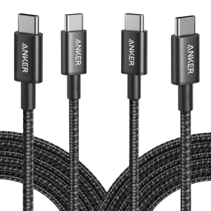 New Nylon USB-C to USB-C 100W Cable (10 ft, 2-Pack）