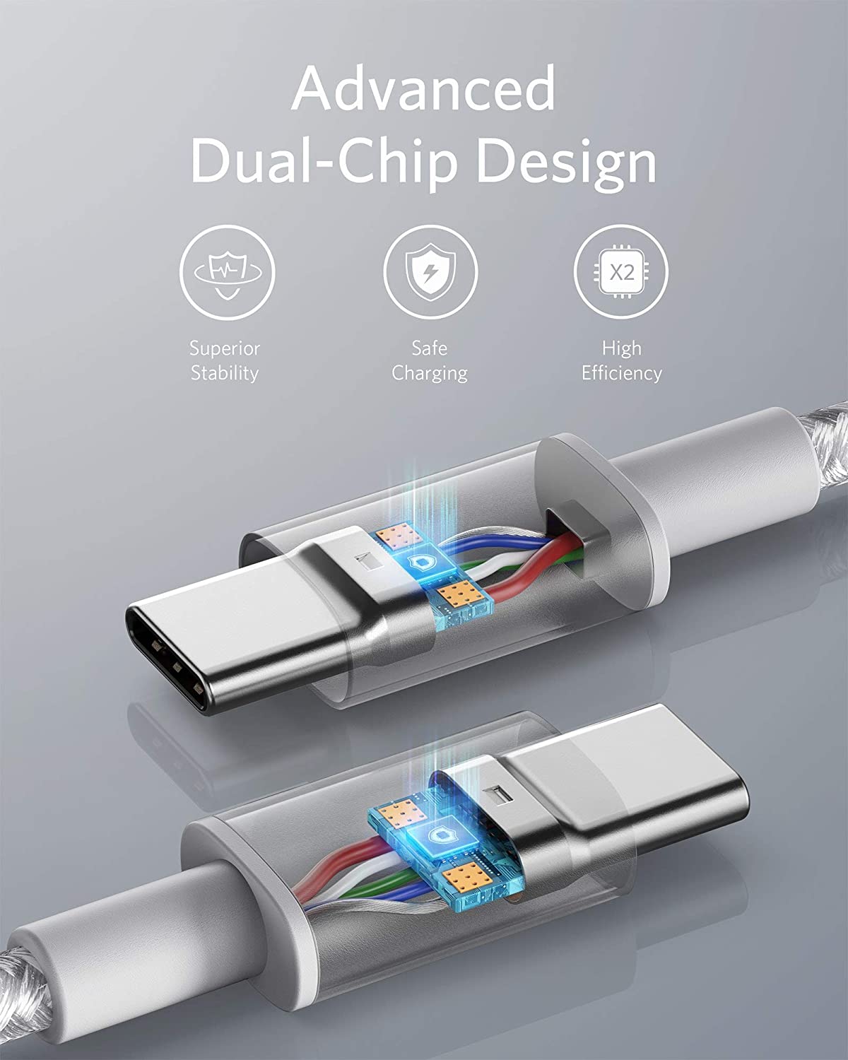 Anker 523 Charger (Nano 3, 47W) and New Nylon USB-C to USB-C 100W Cable (10 ft) - Image 8